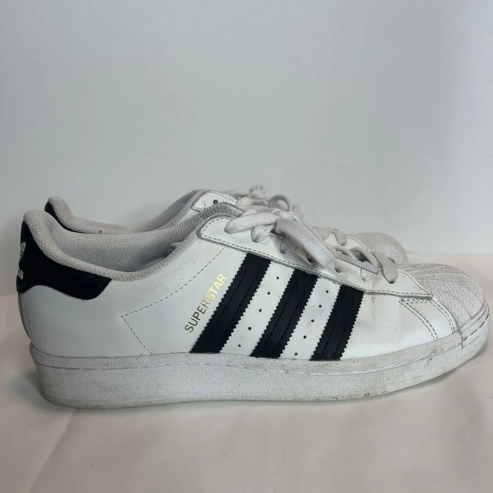 Adidas Womens Superstar FV3284 White Black Casual Shoes Sneakers Size 8.5